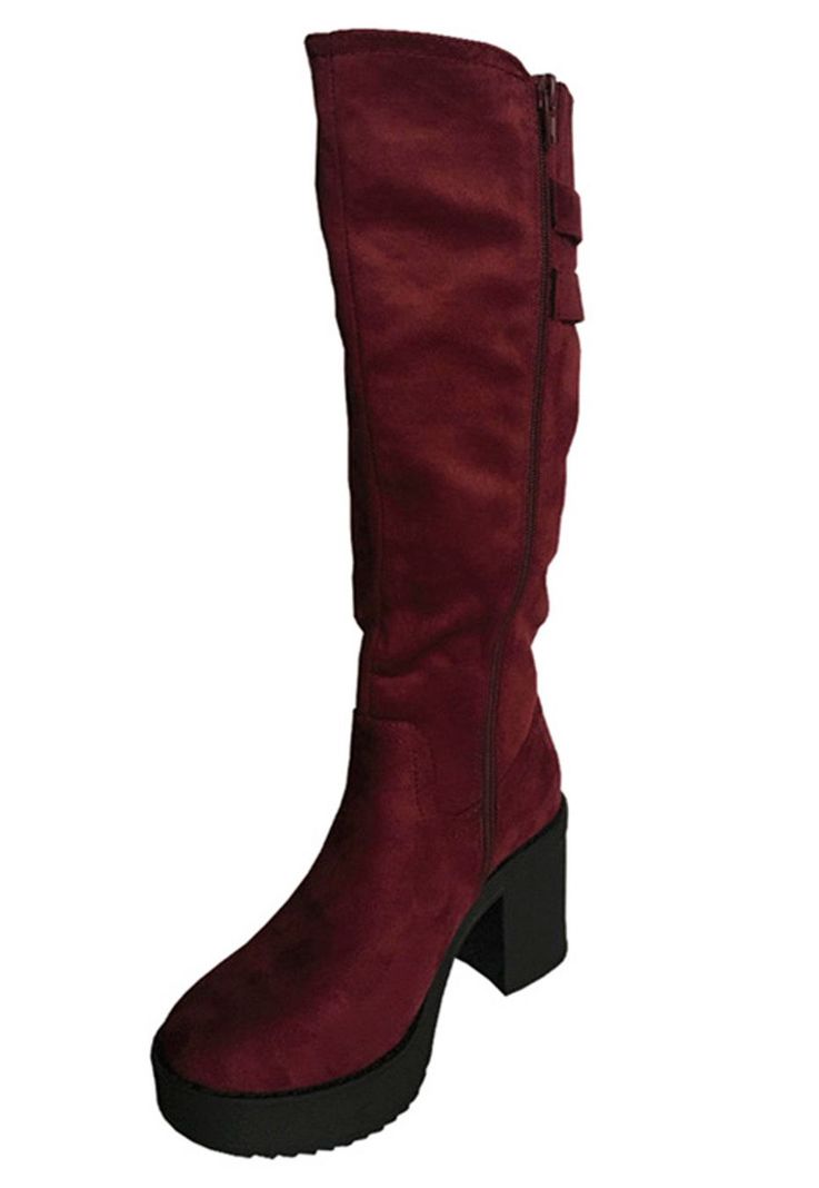 Bota Gamuza Ecológica ZAV26 Burdeo-3