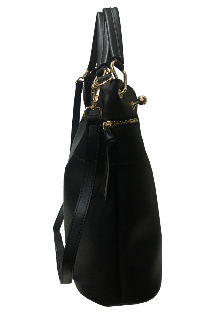 Cartera Cuero Ecológico CRR94 Negro-1