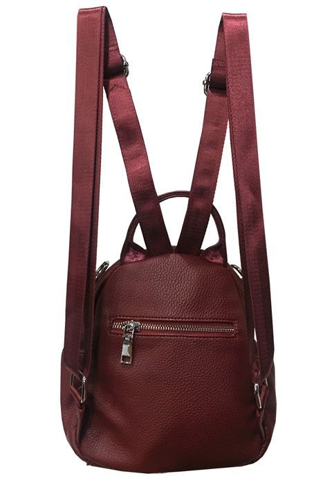 Mochila Cuero CRT19 Burdeo-2