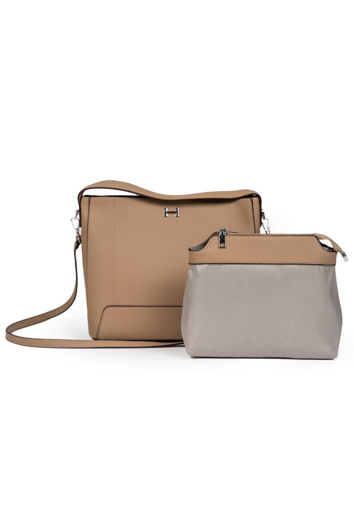 Cartera ecocuero CRU95 Beige-1