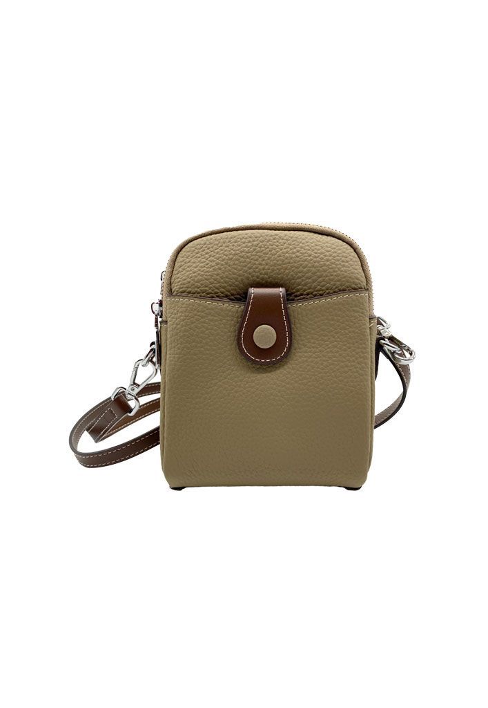 Cartera Ecocuero Gris CRU88-0