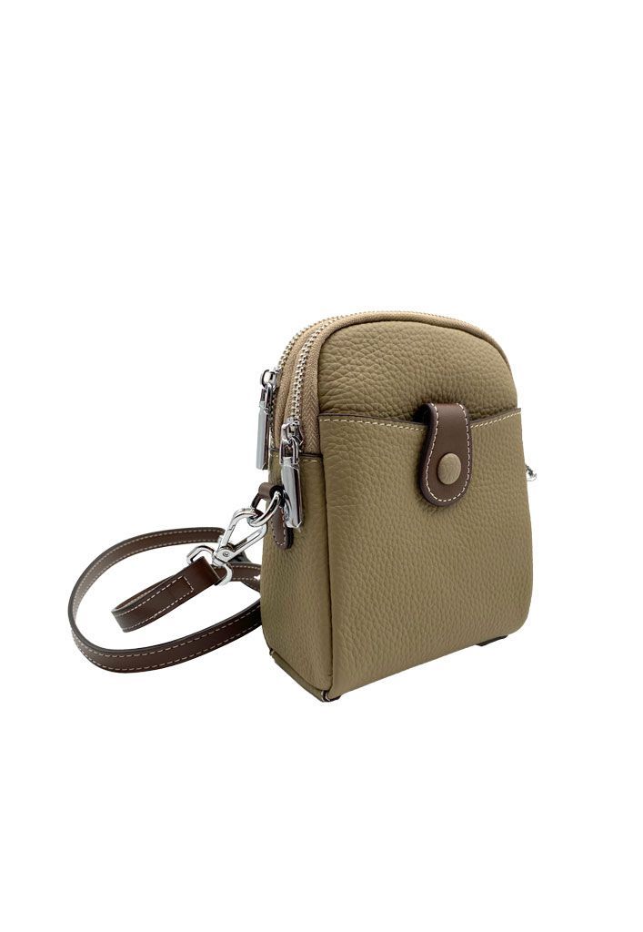 Cartera Ecocuero Gris CRU88-1