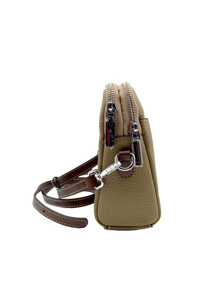 Cartera Ecocuero Gris CRU88-2