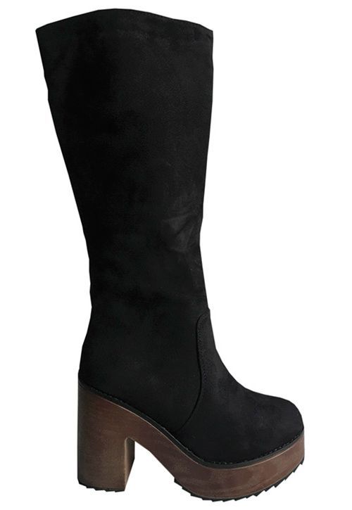 Bota Gamuza Ecológica ZAX86 Negro-0