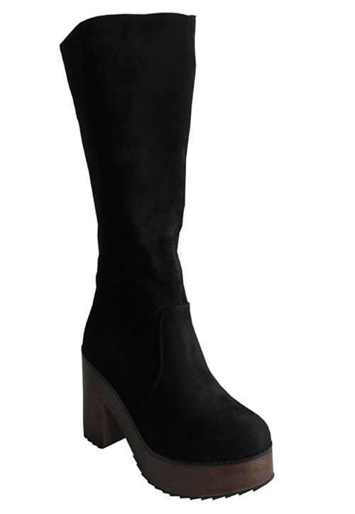 Bota Gamuza Ecológica ZAX86 Negro-1