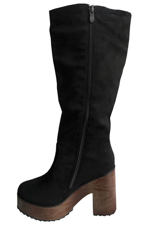 Bota Gamuza Ecológica ZAX86 Negro-4