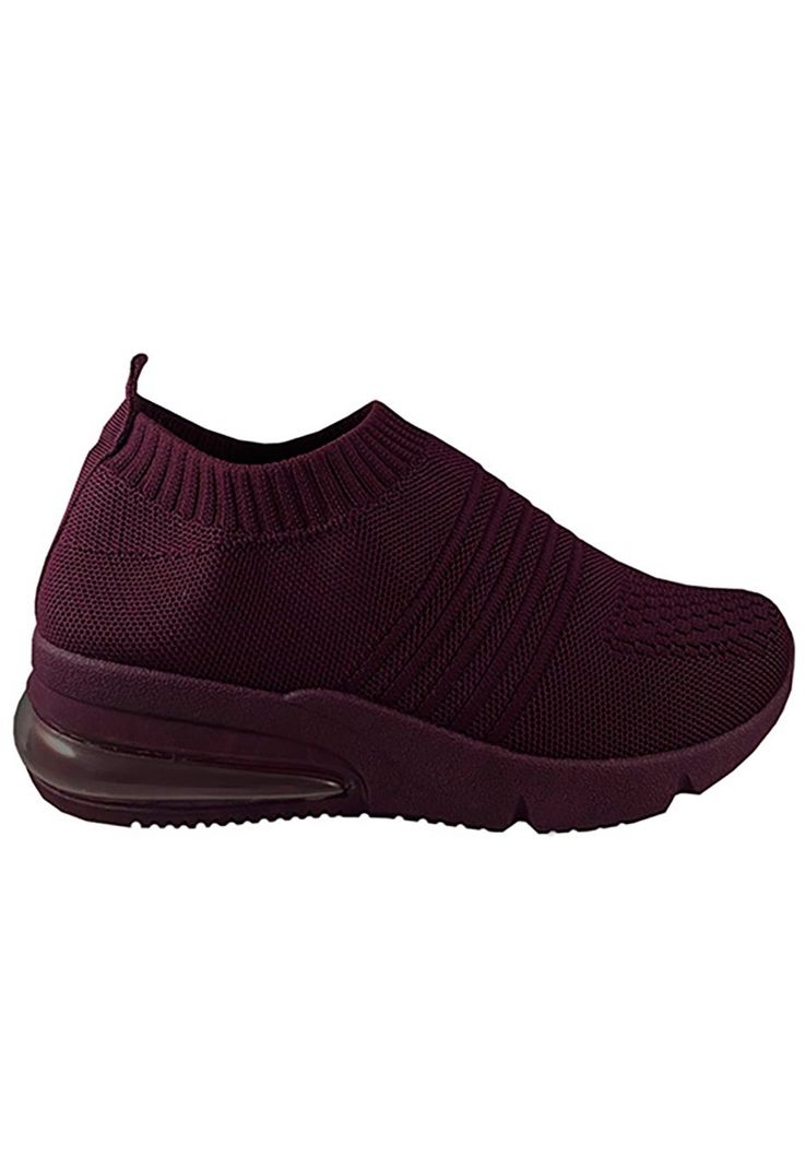 Zapatilla Ecocuero  ZAY17 Burdeo