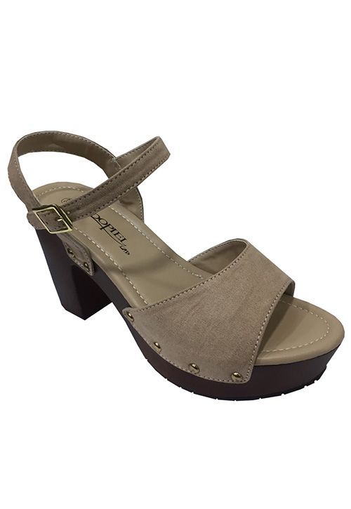Sandalia Gamuza Ecológica ZAW34 Beige-1
