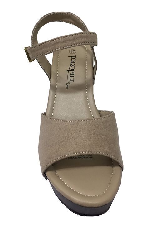 Sandalia Gamuza Ecológica ZAW34 Beige-2