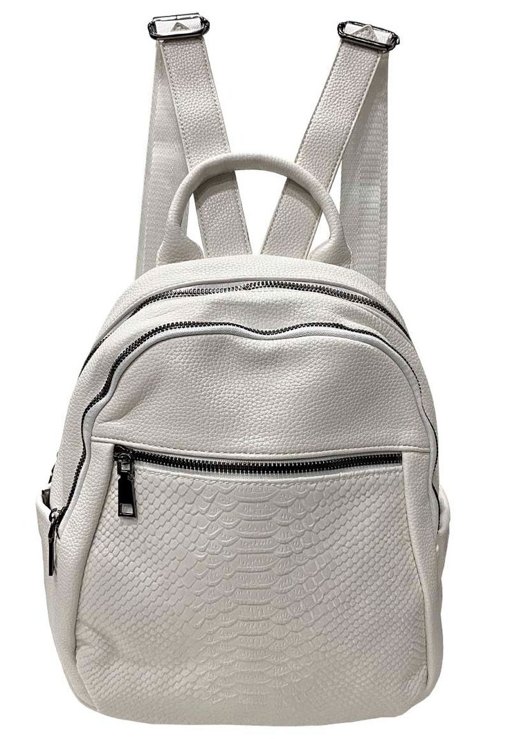 Mochila Cuero CRU47 Blanco-0
