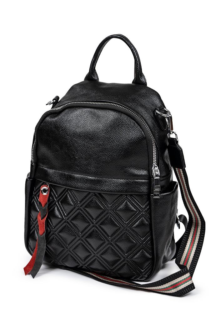 Mochila cuero CRU42 Negro-1