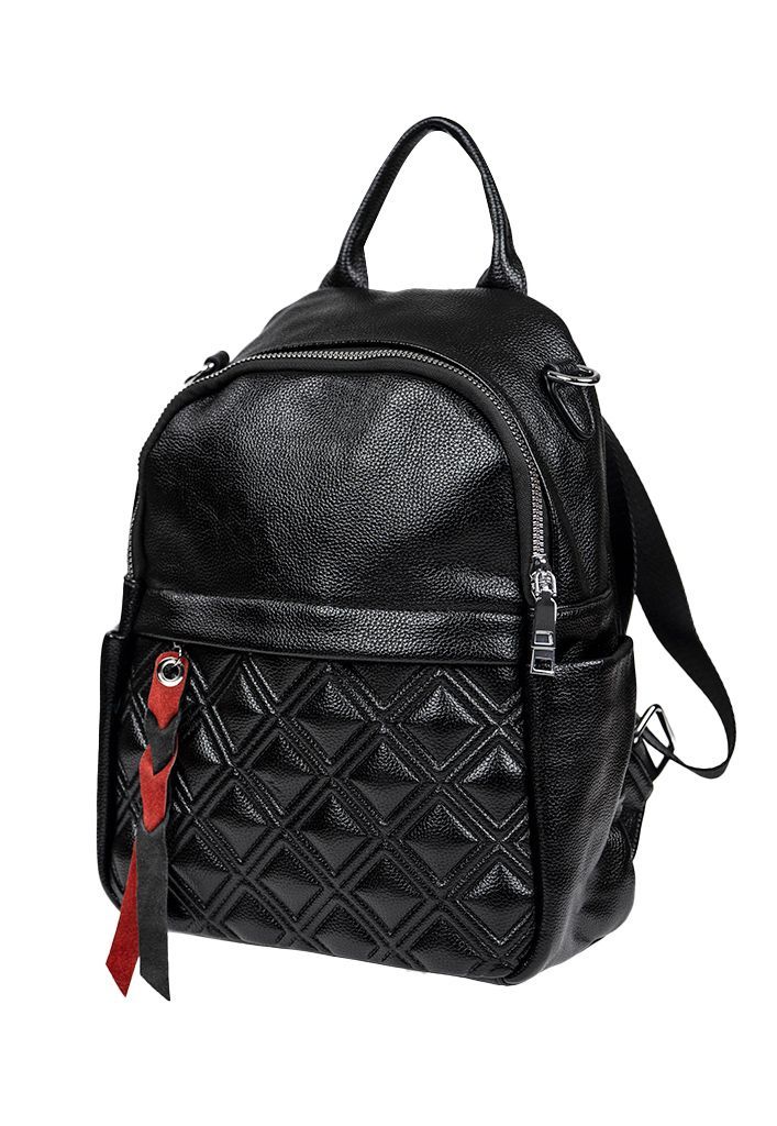Mochila cuero CRU42 Negro-3