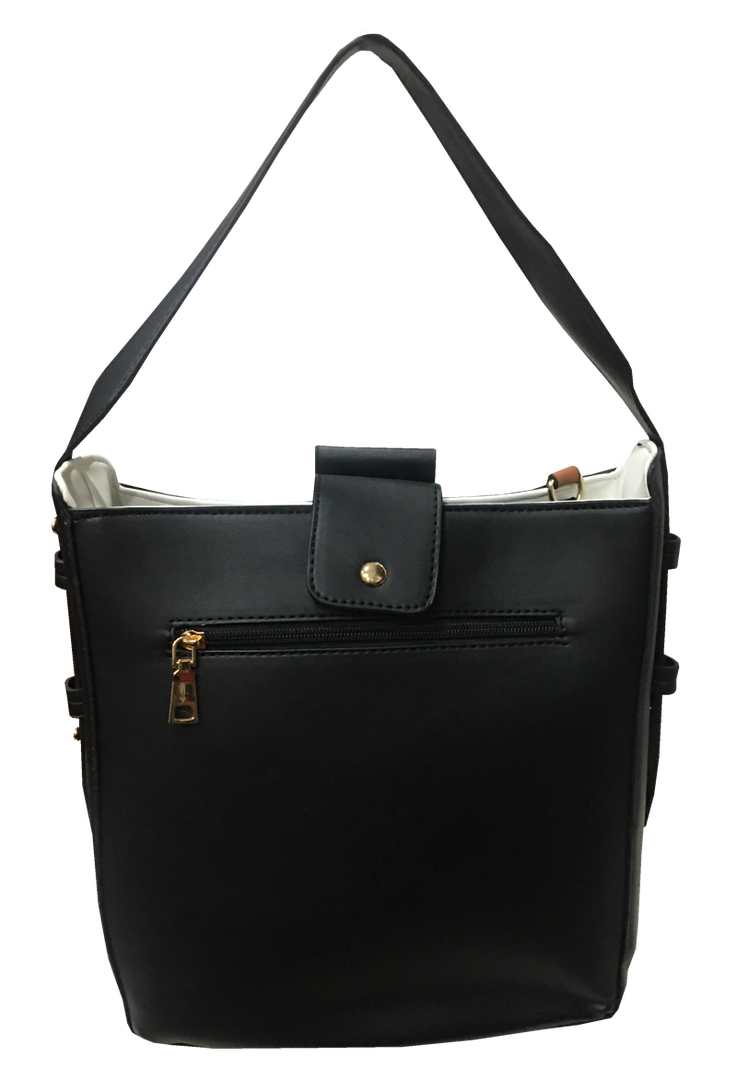 Cartera Cuero Ecológico CRR52 Negro-1
