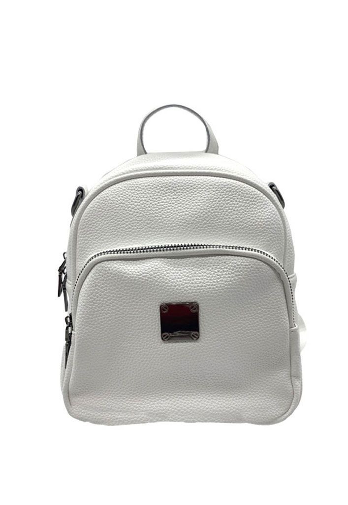 Mochila Cuero Blanco CRU75-0