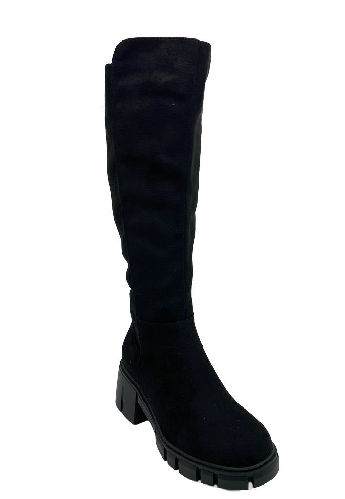 Bota ZB002 Gamuza Ecológica Negro-1