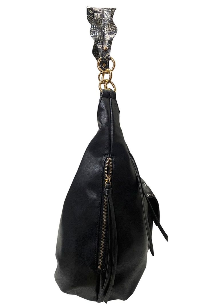 Cartera Cuero Ecológico CRU01 Negro-1