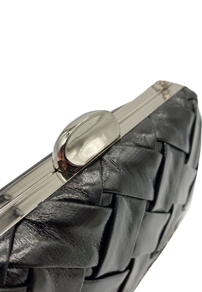 Cartera de fiesta Ecocuero Negro CRX36-2