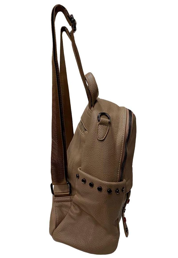 Mochila Cuero CRU45 Beige-1