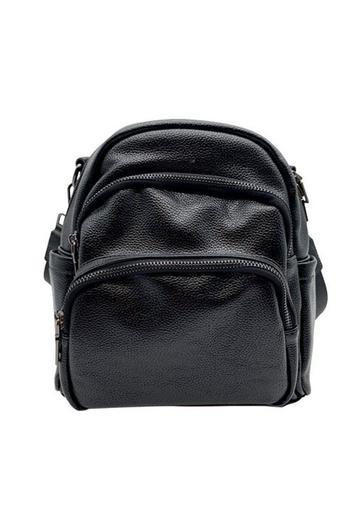 Mochila Cuero Negro CRU76-0