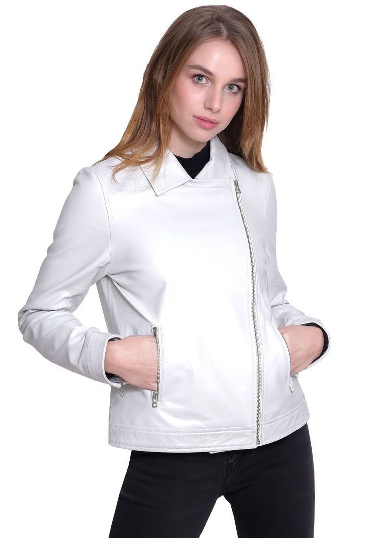 Chaqueta Cuero CHG14 Blanco-0