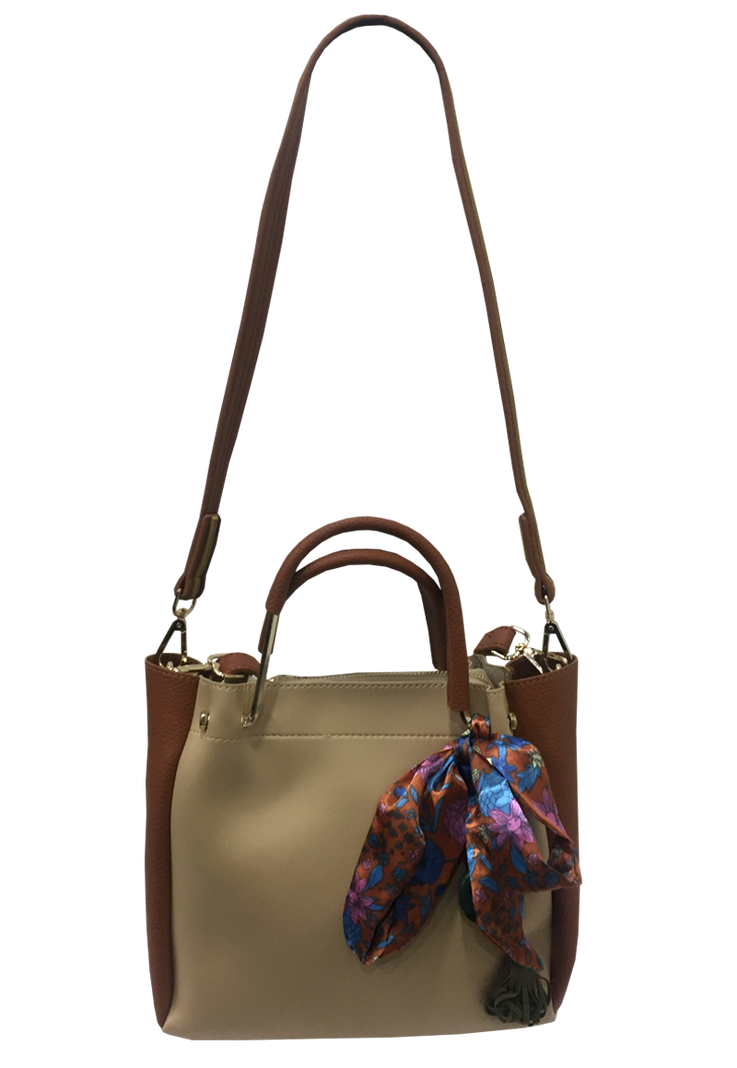 Cartera Cuero Ecológico CRO47 Beige-0