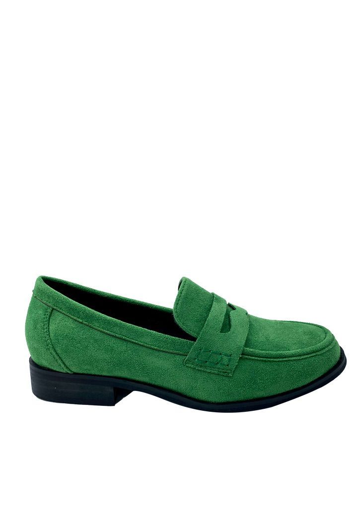Mocasin Gamuza ecológica ZB008 Verde-0