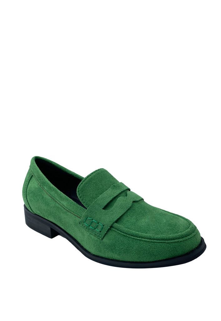 Mocasin Gamuza ecológica ZB008 Verde-1