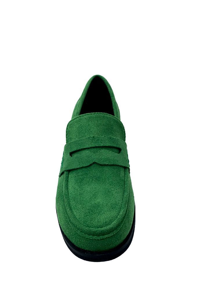 Mocasin Gamuza ecológica ZB008 Verde-2