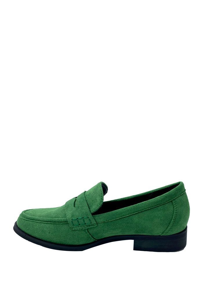 Mocasin Gamuza ecológica ZB008 Verde-4