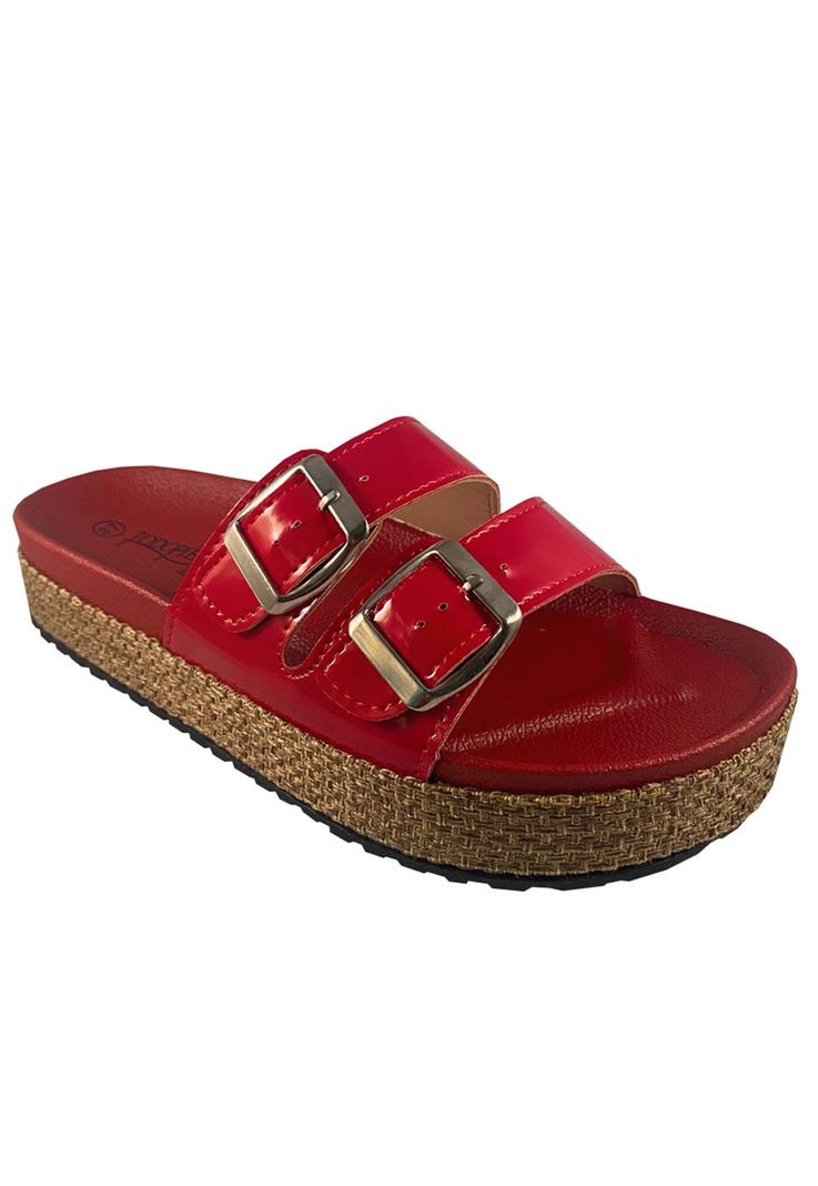Sandalia Ecocuero ZAU77 Rojo-1