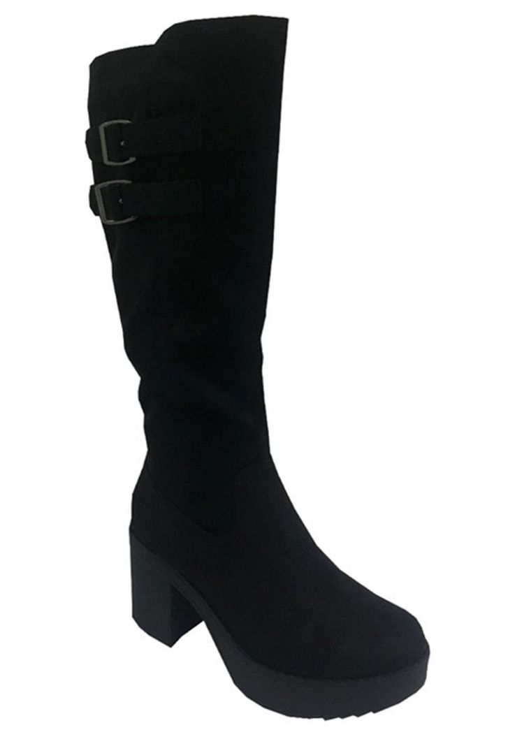 Bota Gamuza Ecológica  ZAV26 Negro-1