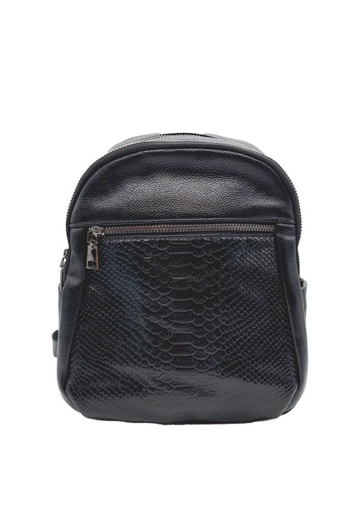 Mochila Cuero Negro CRU47-0