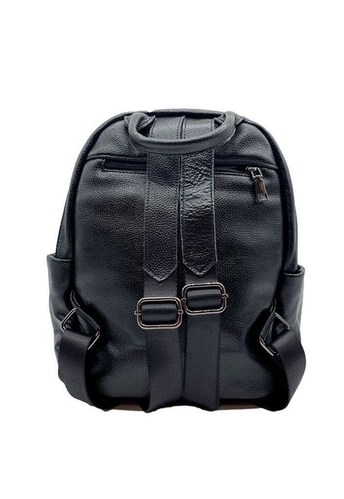 Mochila Cuero Negro CRU47-3