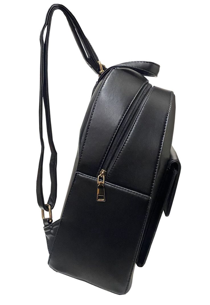 Mochila Cuero Ecológico CRU09 Negro-1