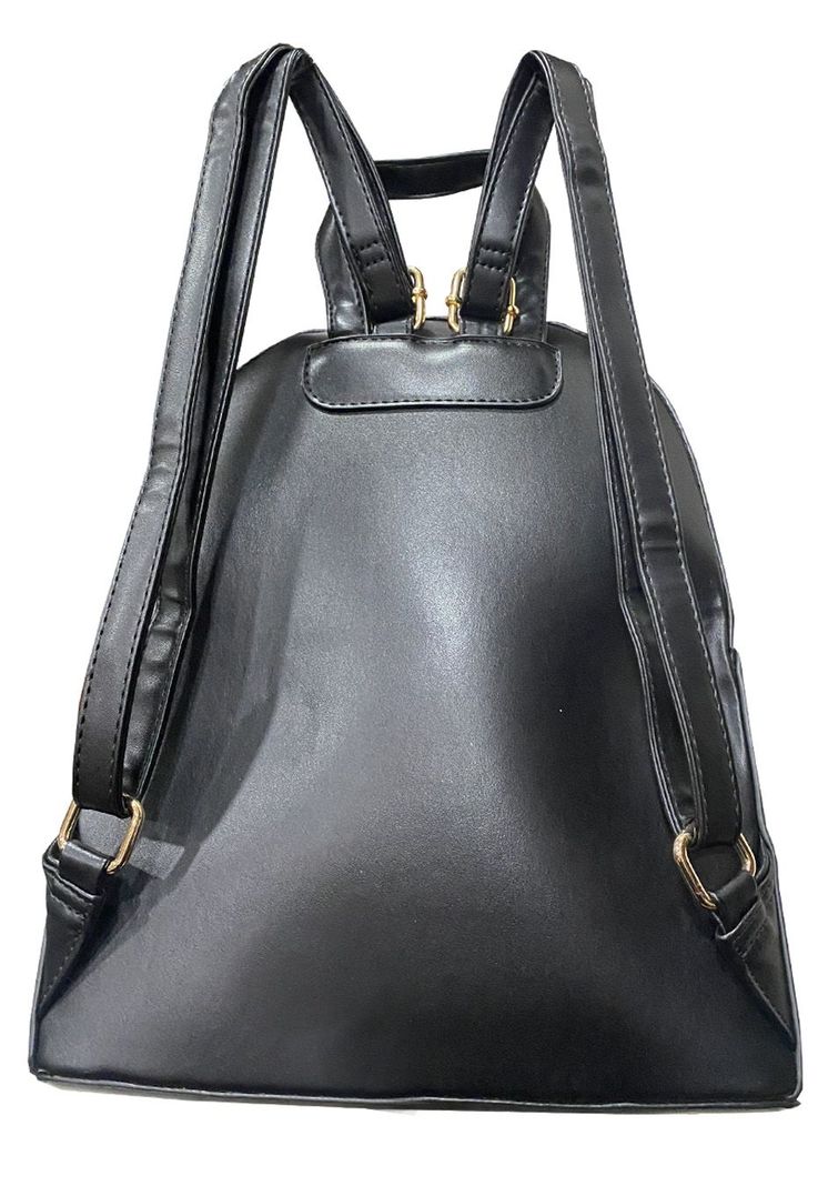 Mochila Cuero Ecológico CRU09 Negro-2
