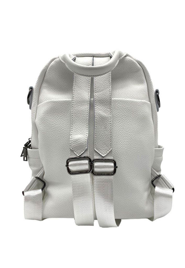 Mochila Cuero Blanco CRU74-3