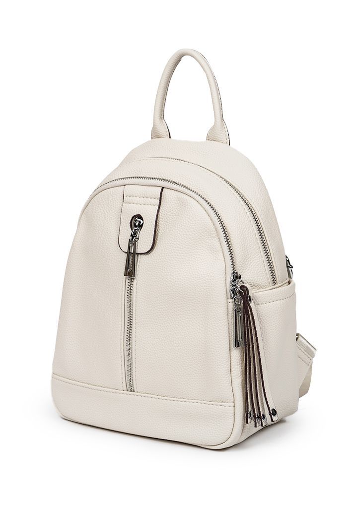 Mochila ecocuero CRX21 Blanco-1