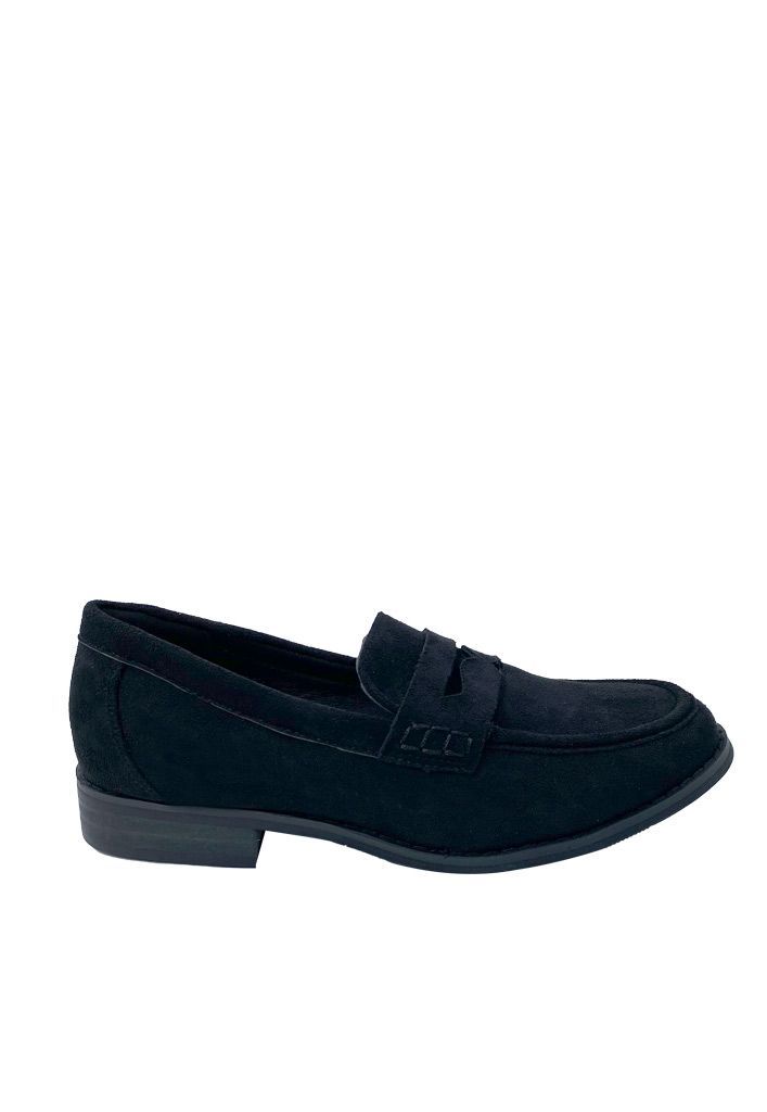 Mocasin Gamuza ecológica ZB008 Negro-0