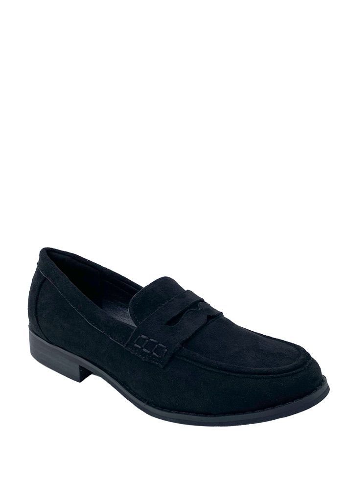 Mocasin Gamuza ecológica ZB008 Negro-1