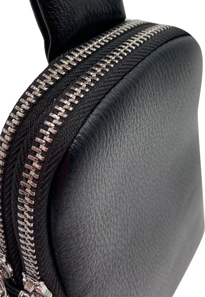 Bandolera Ecocuero Negro CRU35-3