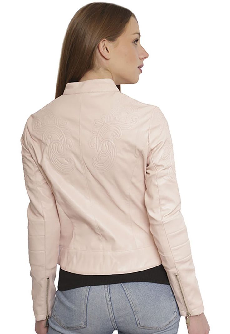 Chaqueta Ecocuero CHG07 Rosado-2
