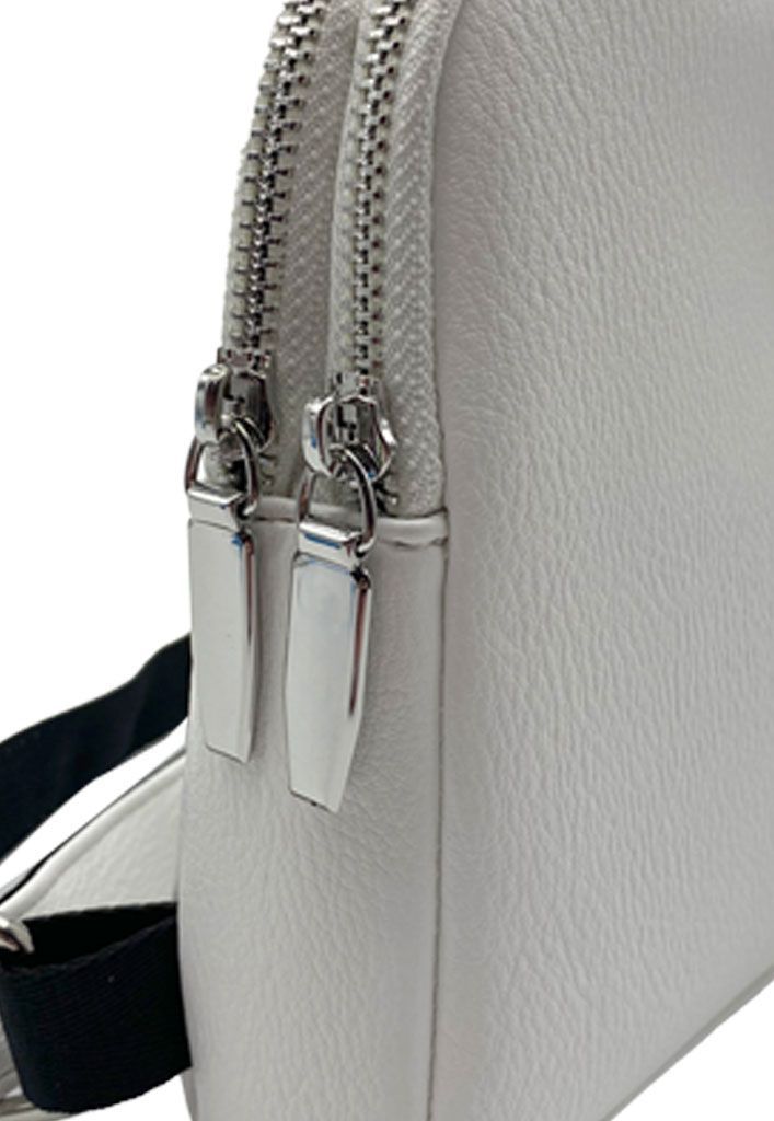Bandolera Ecocuero Blanco CRU35-4