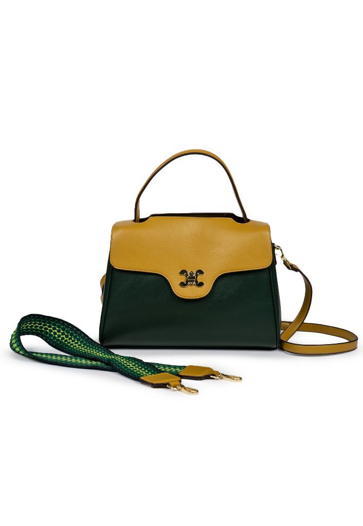 Cartera ecocuero CRU98 Verde-1