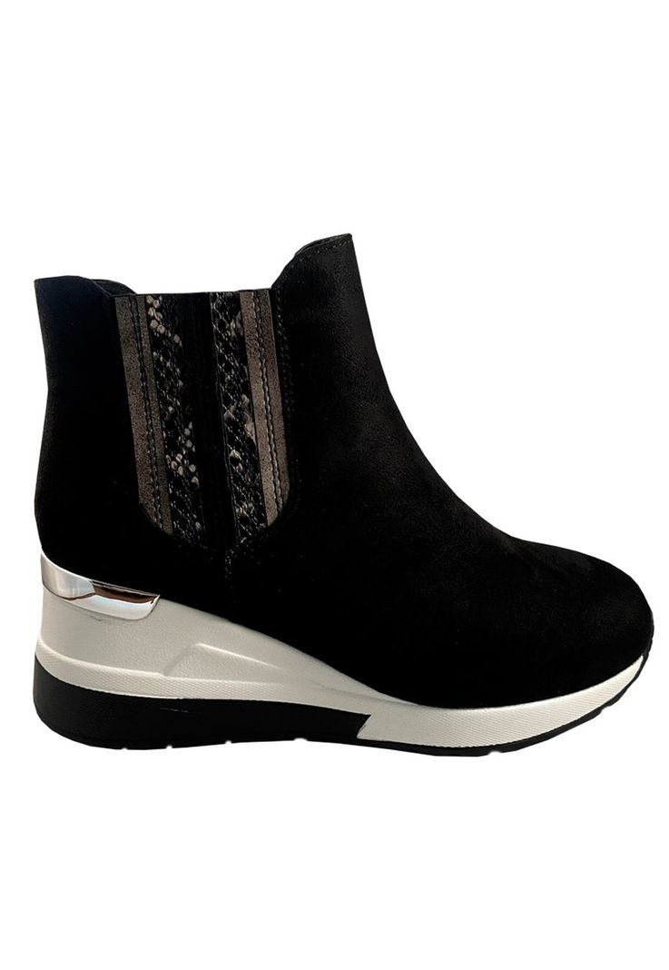 Zapatilla Gamuza Ecológica ZAZ07 Negro-0