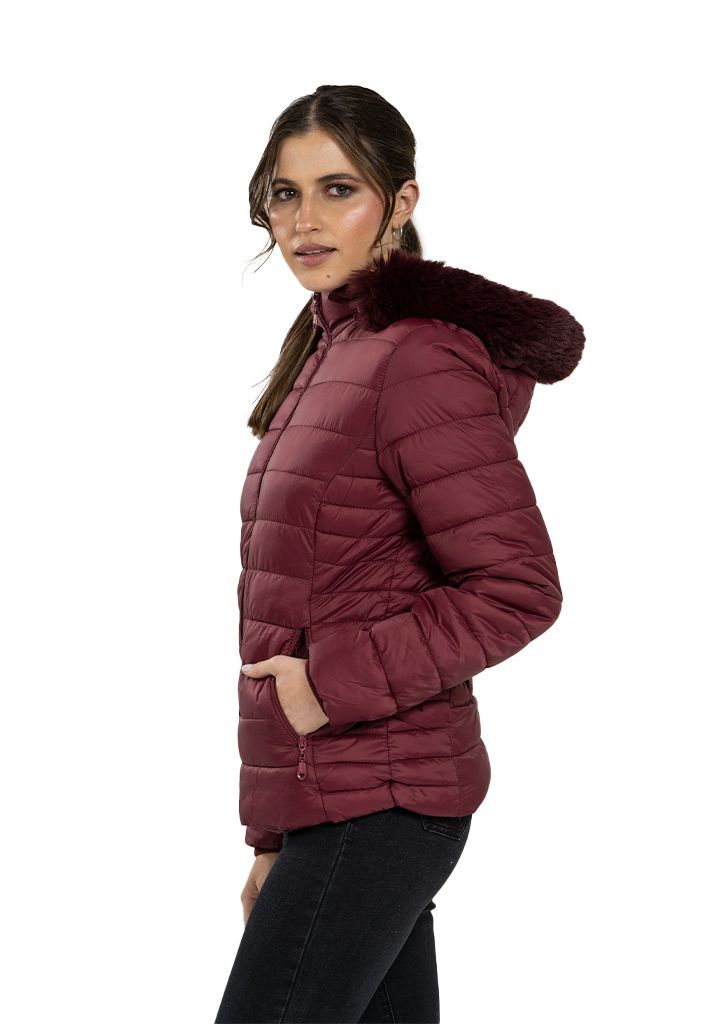 Parka CHG72 Poliéster Burdeo-1