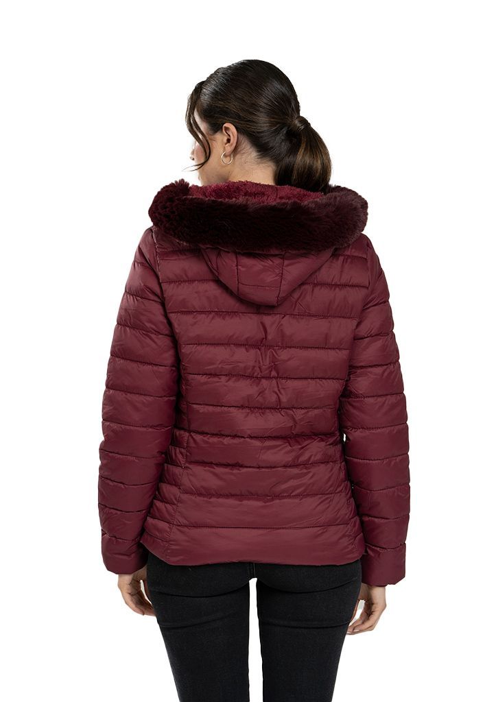 Parka CHG72 Poliéster Burdeo-2