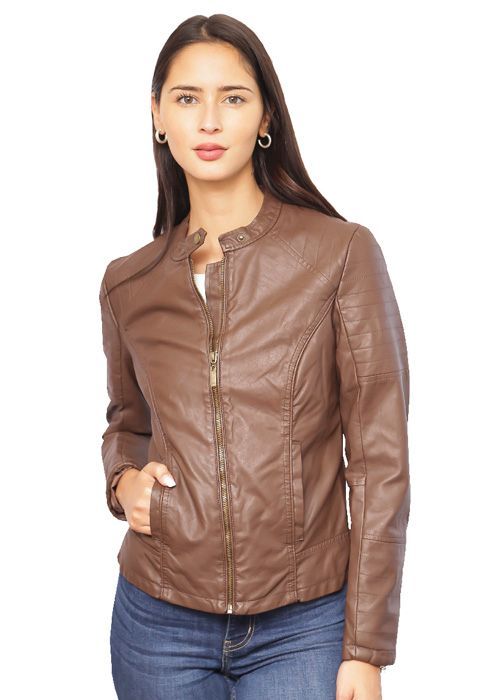 Chaqueta Ecocuero  CHF45 Café-0
