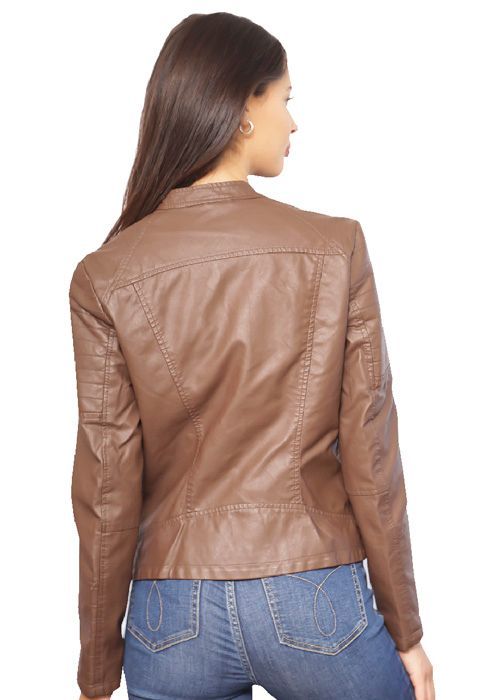 Chaqueta Ecocuero  CHF45 Café-1