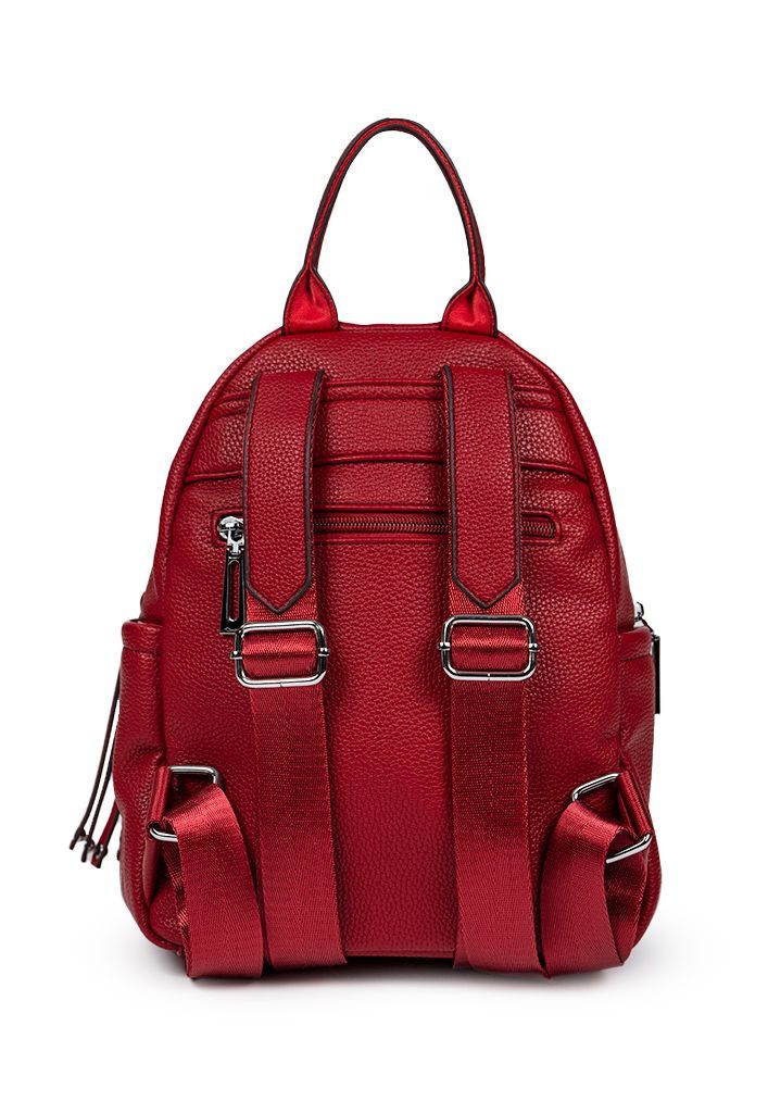 Mochila ecocuero CRX21 Rojo-2