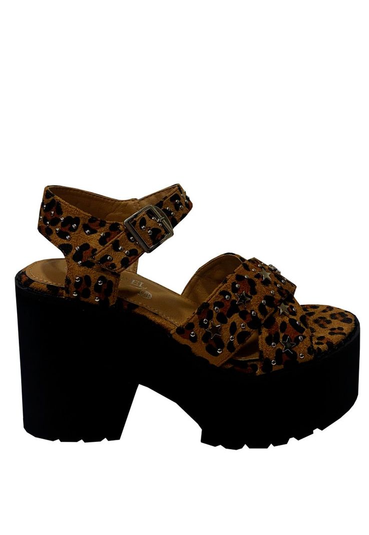 Sandalia Gamuza Ecologica ZAZ26 AnimalPrint Camel 35